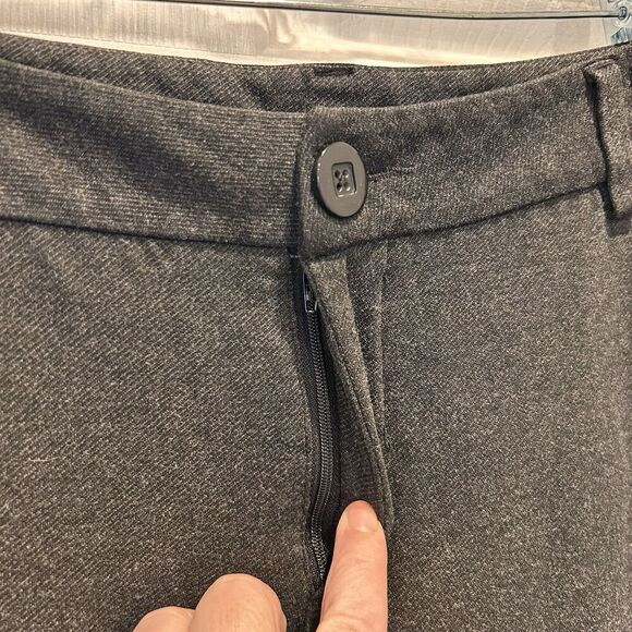 Cabi The Promotion Trouser Flare Ponte Pant Gray Womens 12 3574L - Picture 3 of 9